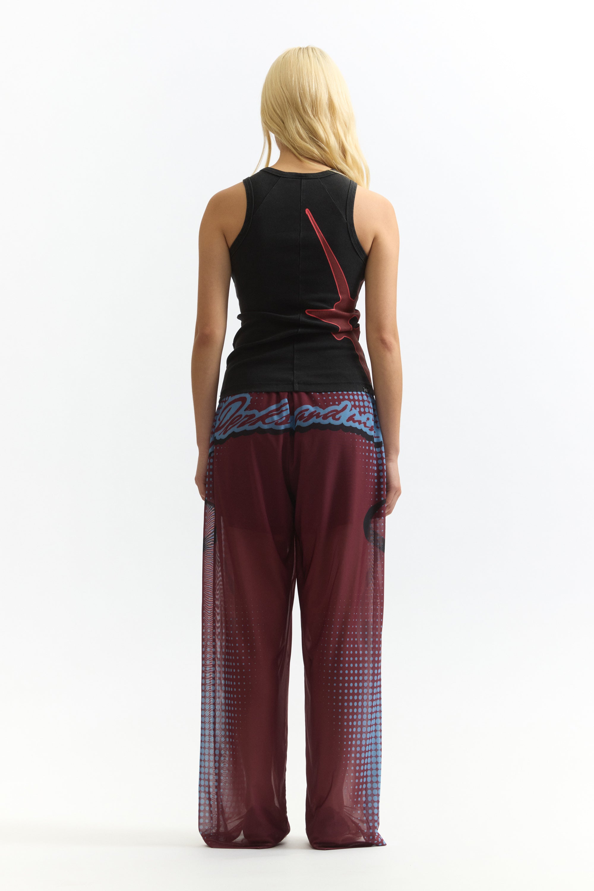 The STIPPLE MESH PANTS available online with global shipping, and in PAM Stores Melbourne and Sydney.