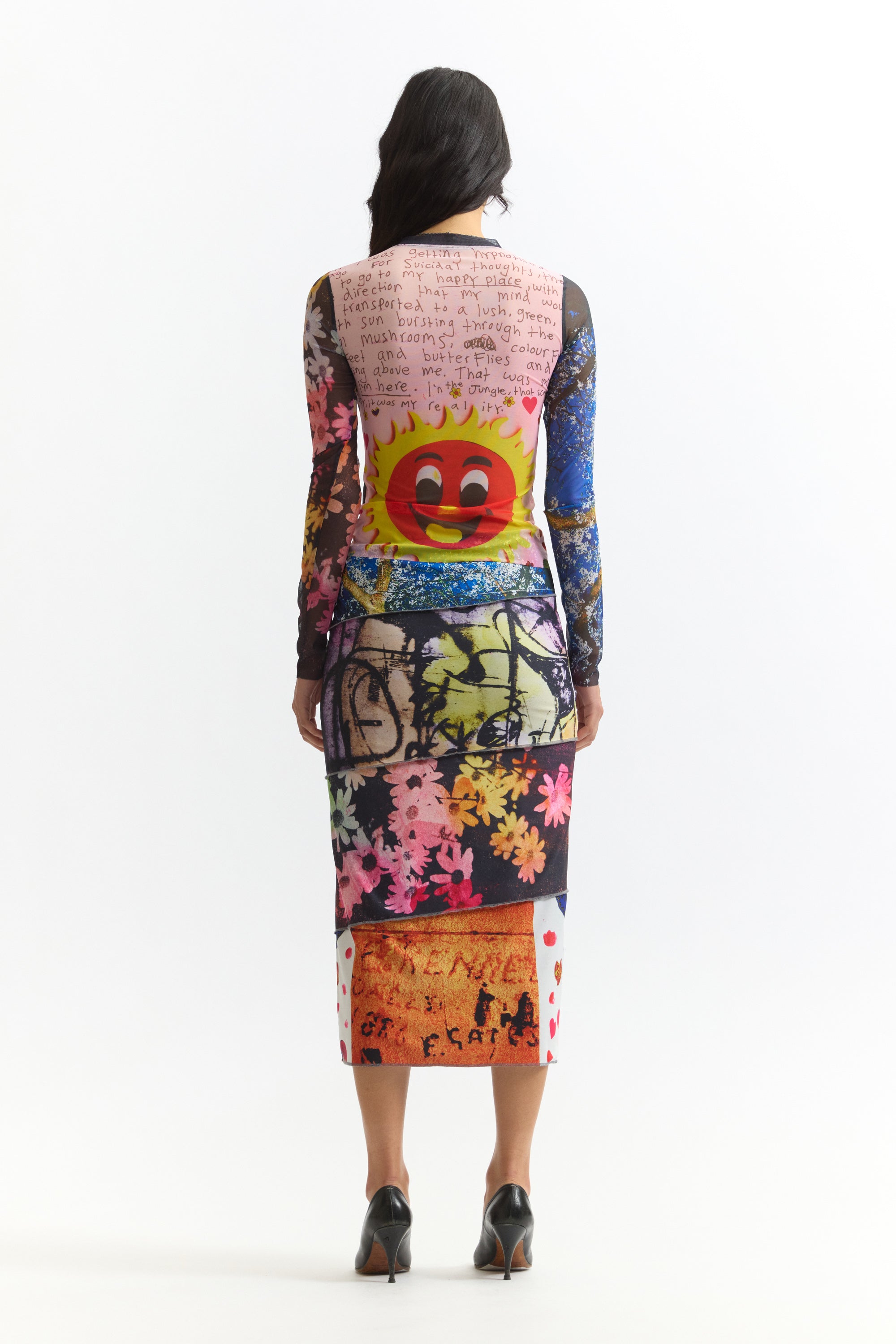 The PHOTO MESH TOP - JOSHUA GORDON available online with global shipping, and in PAM Stores Melbourne and Sydney.