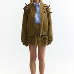 The HOCUS POCUS TIE-UP MINI SKIRT available online with global shipping, and in PAM Stores Melbourne and Sydney.