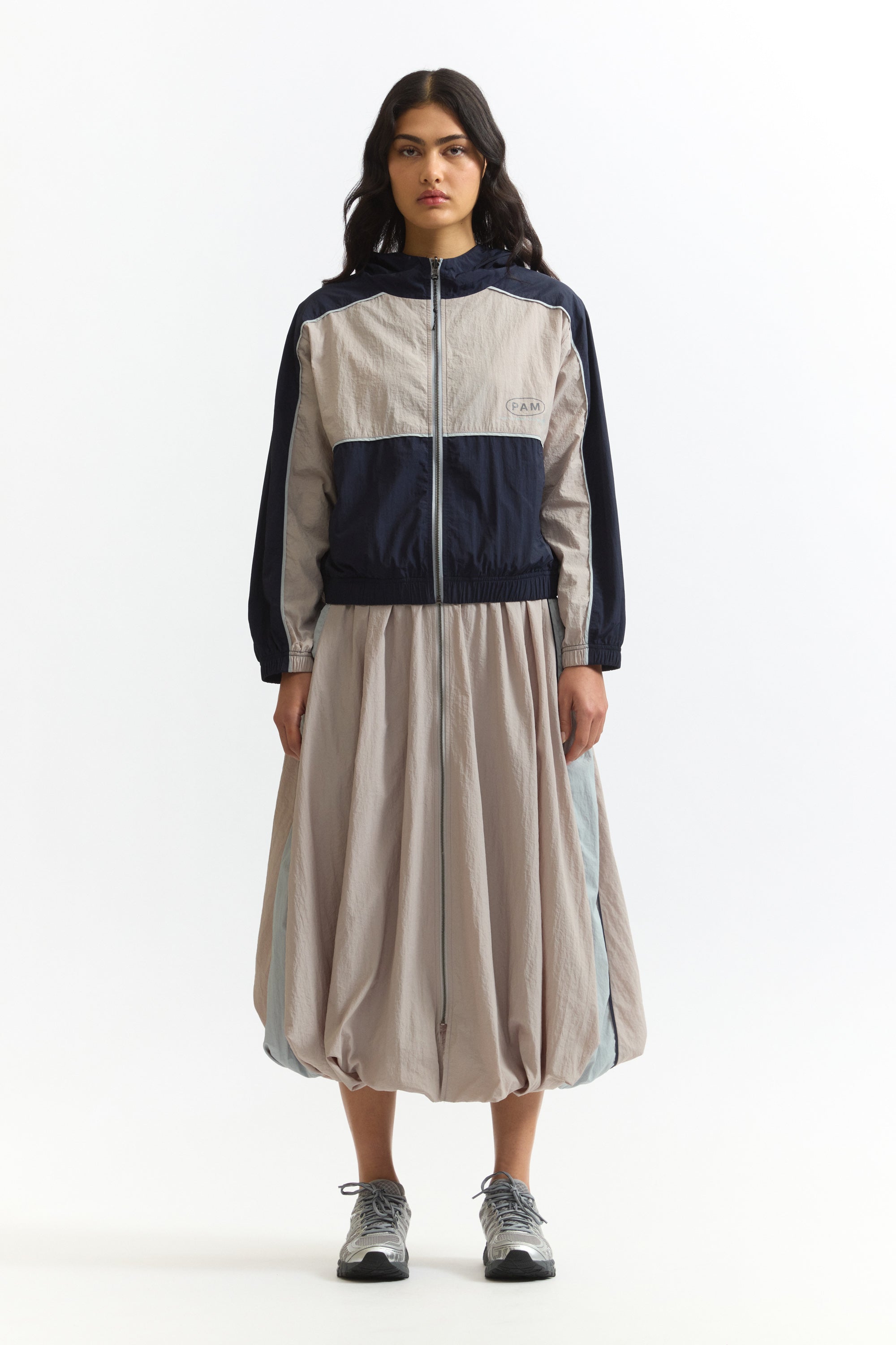 The DOUBLE DEALING ZIP THROUGH JACKET available online with global shipping, and in PAM Stores Melbourne and Sydney.