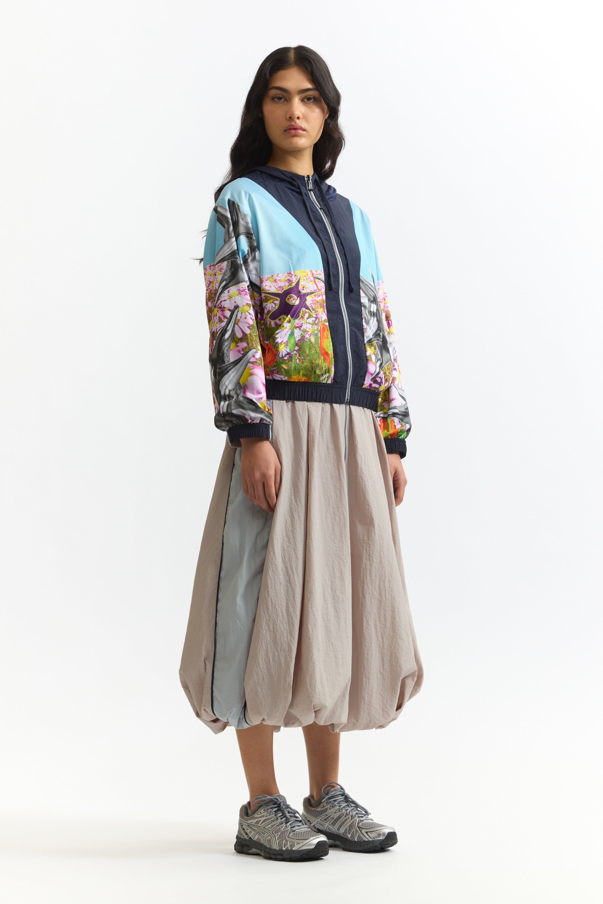 The DOUBLE DEALING ZIP THROUGH JACKET available online with global shipping, and in PAM Stores Melbourne and Sydney.