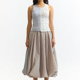 The SMOKE AND MIRRORS SPLIT RACER TANK available online with global shipping, and in PAM Stores Melbourne and Sydney.