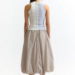 The SMOKE AND MIRRORS SPLIT RACER TANK available online with global shipping, and in PAM Stores Melbourne and Sydney.