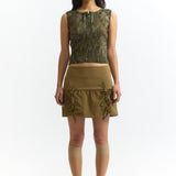 The KALLIMA PLEATED TANK TOP available online with global shipping, and in PAM Stores Melbourne and Sydney.