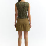 The KALLIMA PLEATED TANK TOP available online with global shipping, and in PAM Stores Melbourne and Sydney.