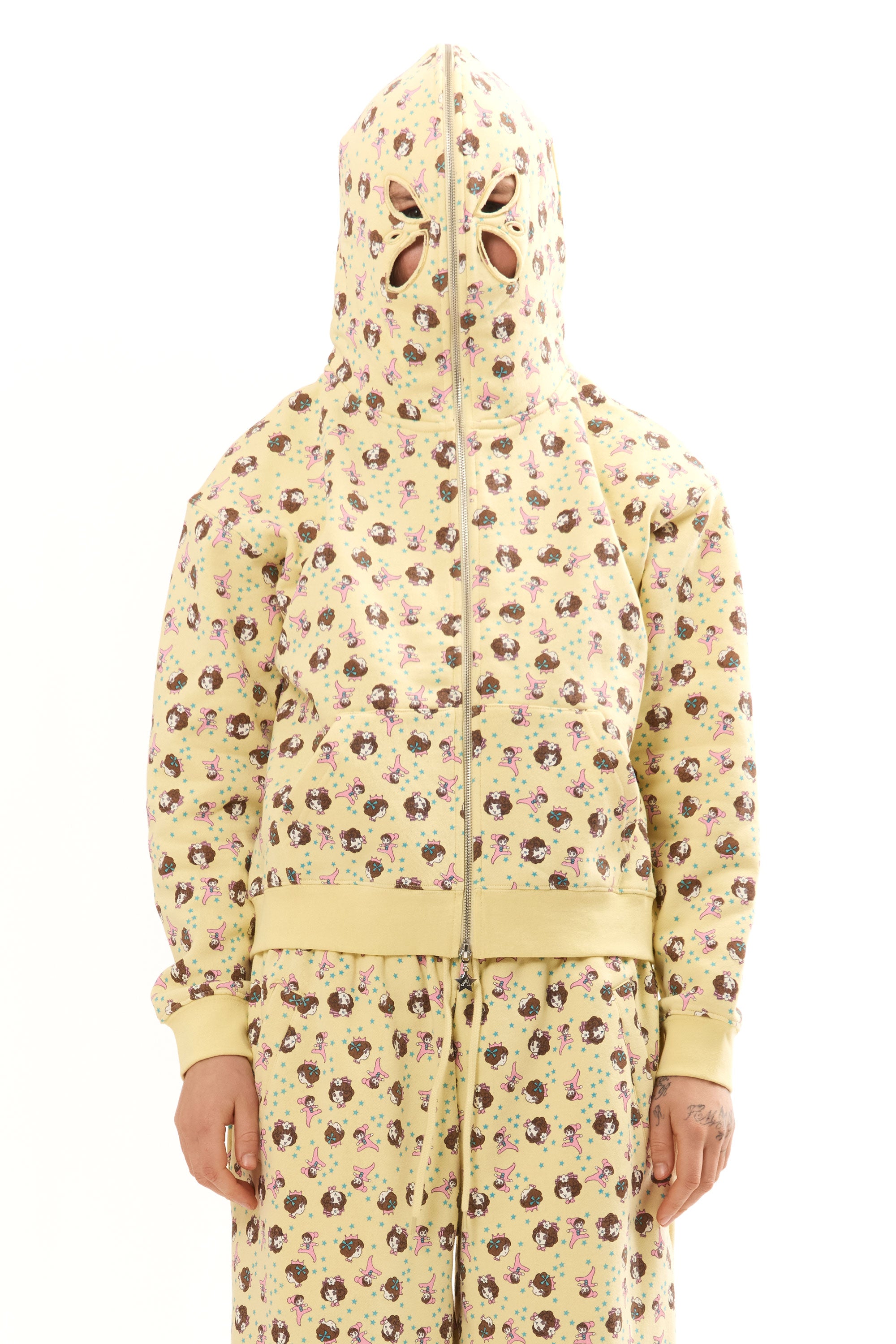 The GIRL BABY YELLOW BUTTERFLY HOODIE available online with global shipping, and in PAM Stores Melbourne and Sydney.