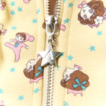 The GIRL BABY YELLOW BUTTERFLY HOODIE available online with global shipping, and in PAM Stores Melbourne and Sydney.