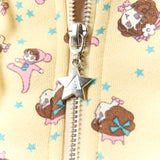 The GIRL BABY YELLOW BUTTERFLY HOODIE available online with global shipping, and in PAM Stores Melbourne and Sydney.