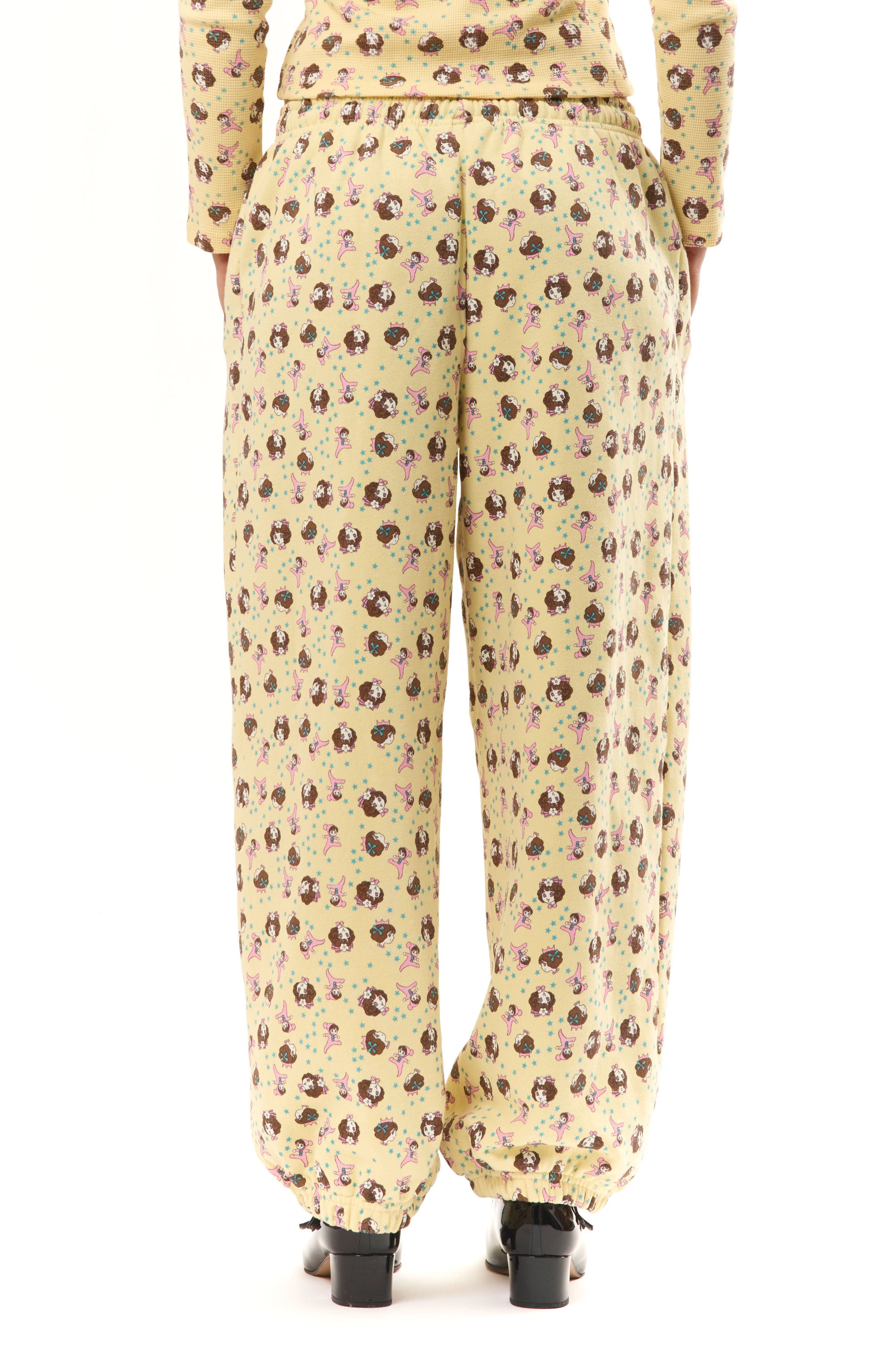 The GIRL BABY YELLOW JOGGERS available online with global shipping, and in PAM Stores Melbourne and Sydney.