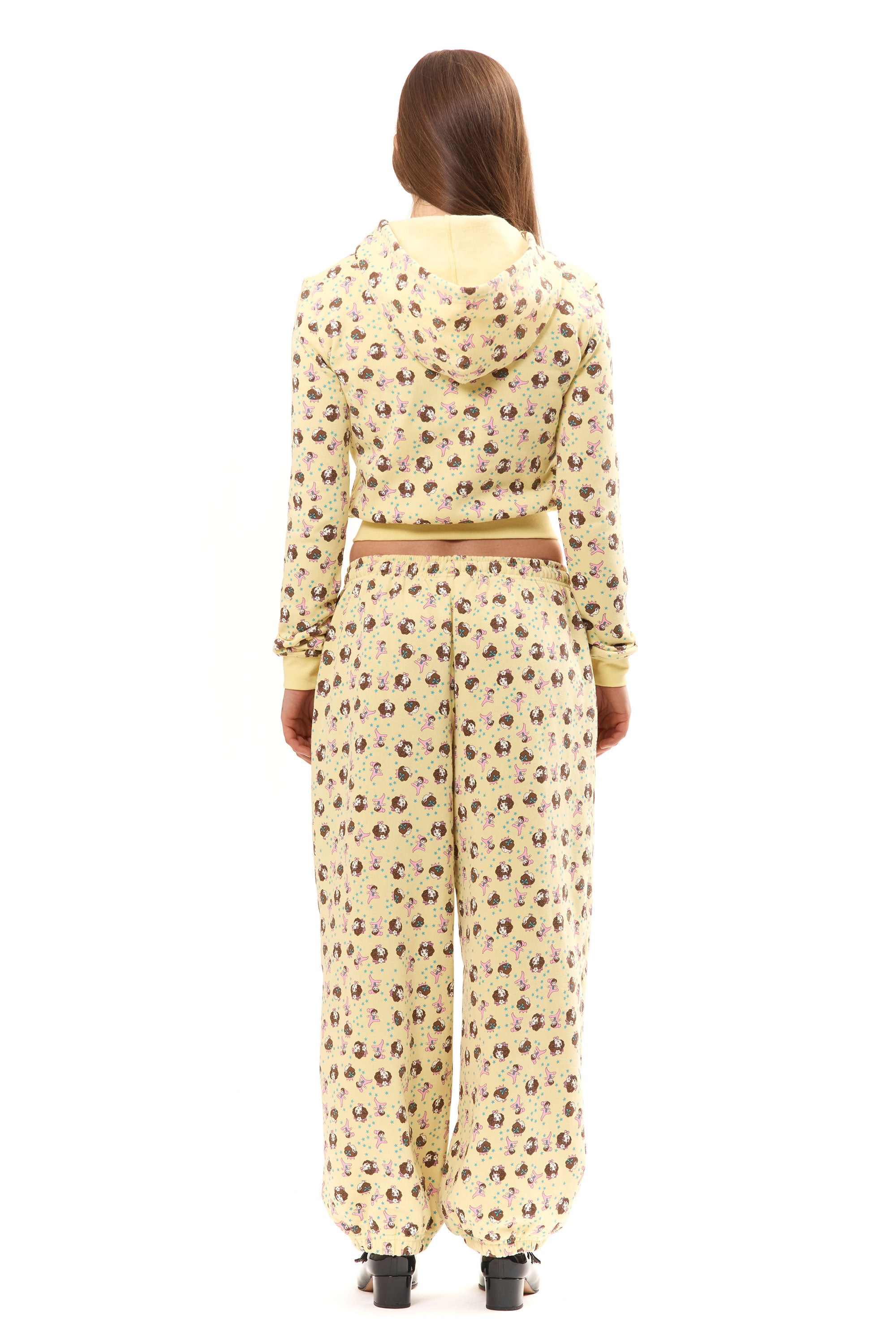 The GIRL BABY YELLOW SHRUNK BABY HOODIE available online with global shipping, and in PAM Stores Melbourne and Sydney.