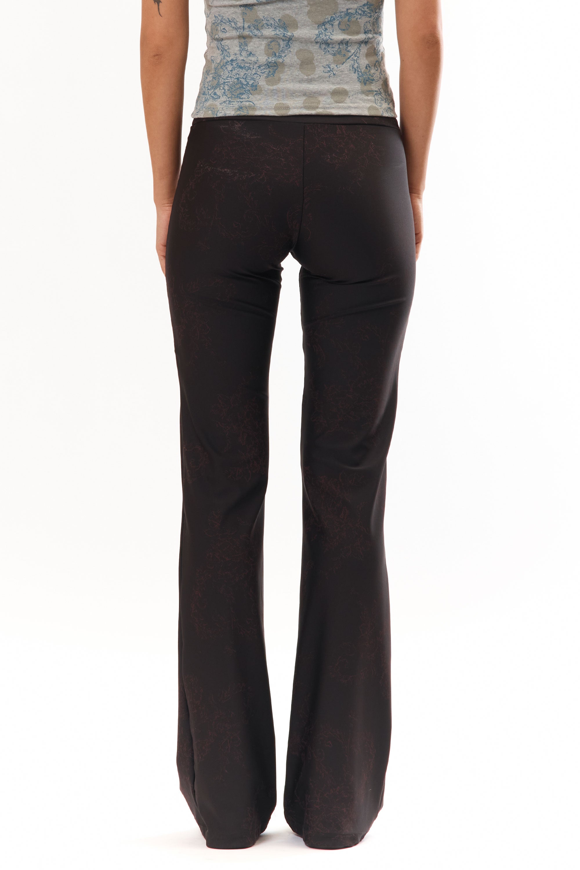 The Floral Print Yoga Pant Dark Purple Black available online with global shipping, and in PAM Stores Melbourne and Sydney.