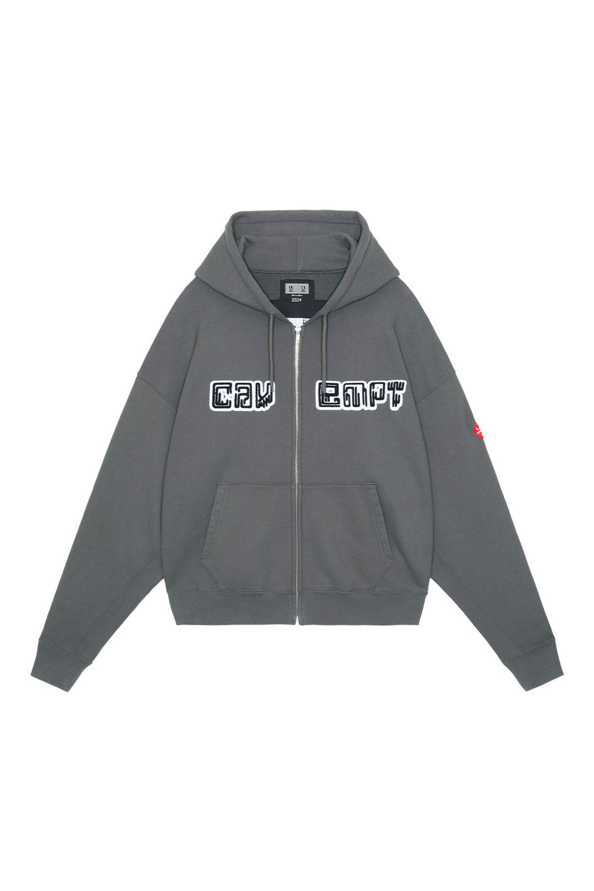 The CAV EMPT - CAV EMPT EMBROIDERY ZIP HOODY  available online with global shipping, and in PAM Stores Melbourne and Sydney.