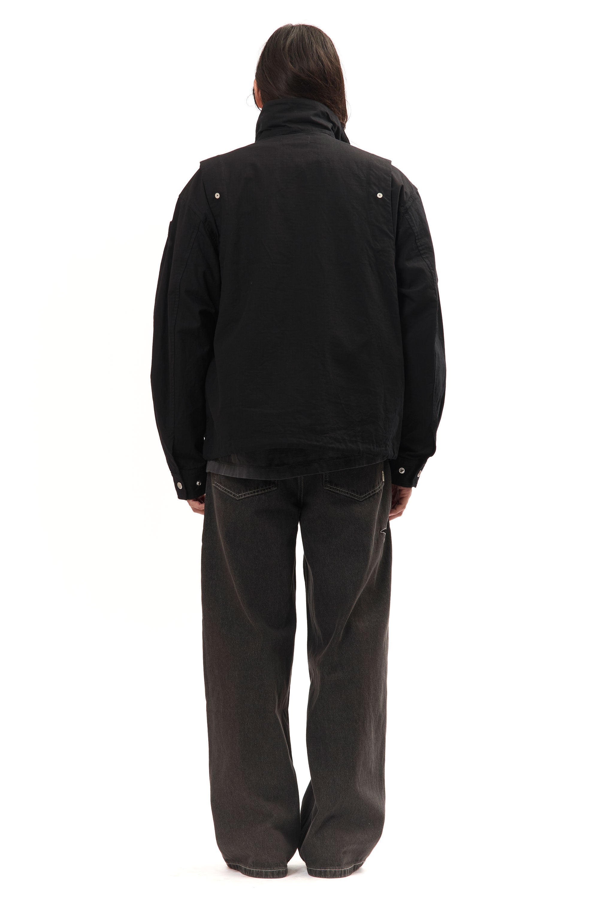 The DOUBLE ZIP RIPSTOP JACKET BLACK available online with global shipping, and in PAM Stores Melbourne and Sydney.