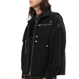 The DOUBLE ZIP RIPSTOP JACKET BLACK available online with global shipping, and in PAM Stores Melbourne and Sydney.