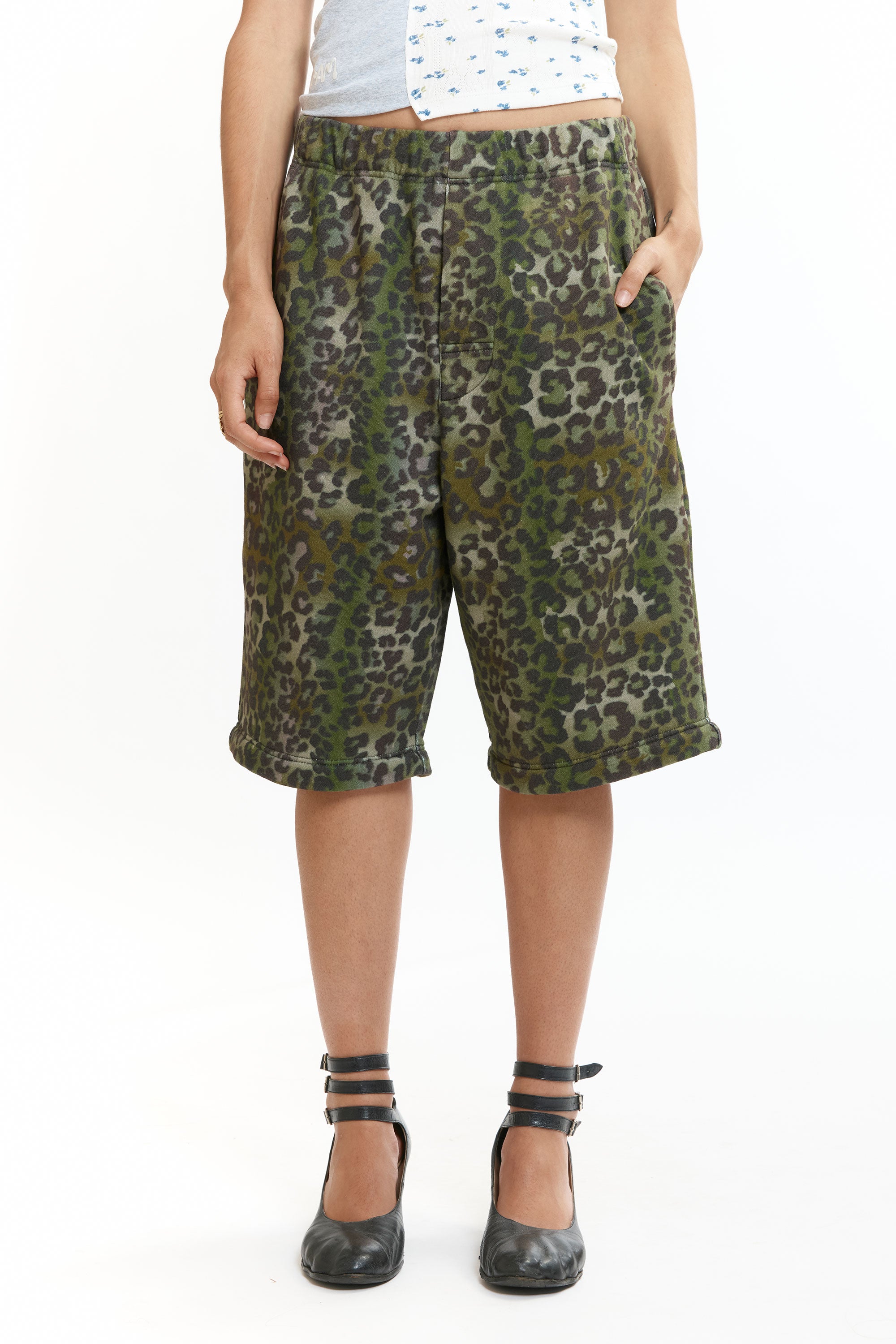 The CONVERTIBLE SWEATPANTS LEOPARD available online with global shipping, and in PAM Stores Melbourne and Sydney.