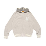 The ZIP-UP HOODIE GREY available online with global shipping, and in PAM Stores Melbourne and Sydney.