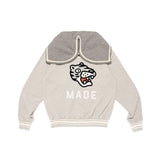 The ZIP-UP HOODIE GREY available online with global shipping, and in PAM Stores Melbourne and Sydney.