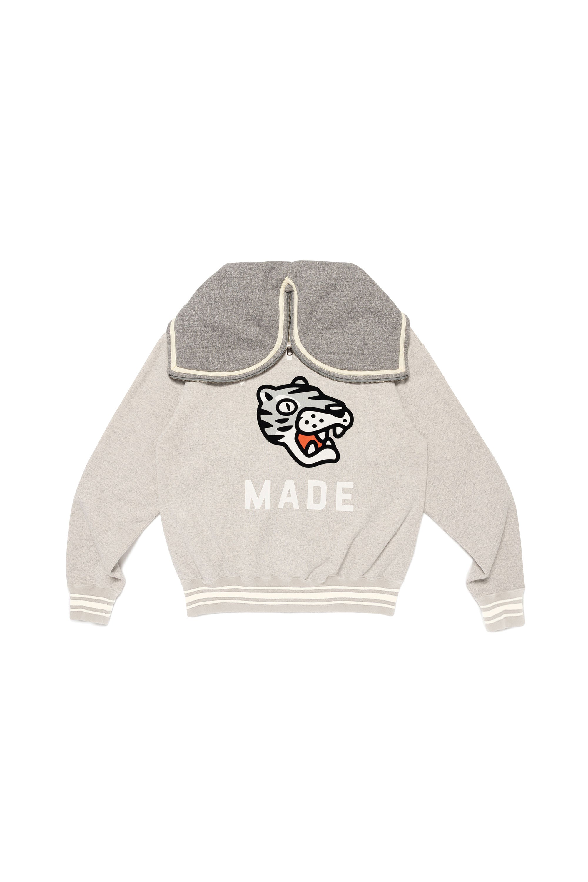 The ZIP-UP HOODIE GREY available online with global shipping, and in PAM Stores Melbourne and Sydney.