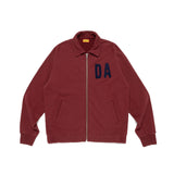 The ZIP-UP SWEATSHIRT BURGUNDY available online with global shipping, and in PAM Stores Melbourne and Sydney.