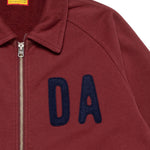The ZIP-UP SWEATSHIRT BURGUNDY available online with global shipping, and in PAM Stores Melbourne and Sydney.