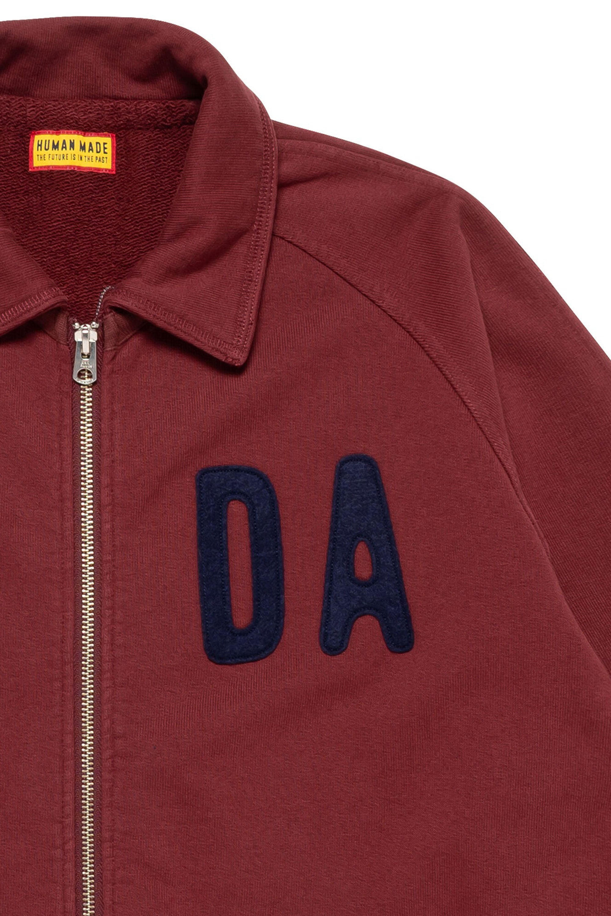 The ZIP-UP SWEATSHIRT BURGUNDY available online with global shipping, and in PAM Stores Melbourne and Sydney.