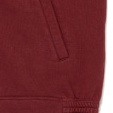 The ZIP-UP SWEATSHIRT BURGUNDY available online with global shipping, and in PAM Stores Melbourne and Sydney.