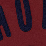 The ZIP-UP SWEATSHIRT BURGUNDY available online with global shipping, and in PAM Stores Melbourne and Sydney.