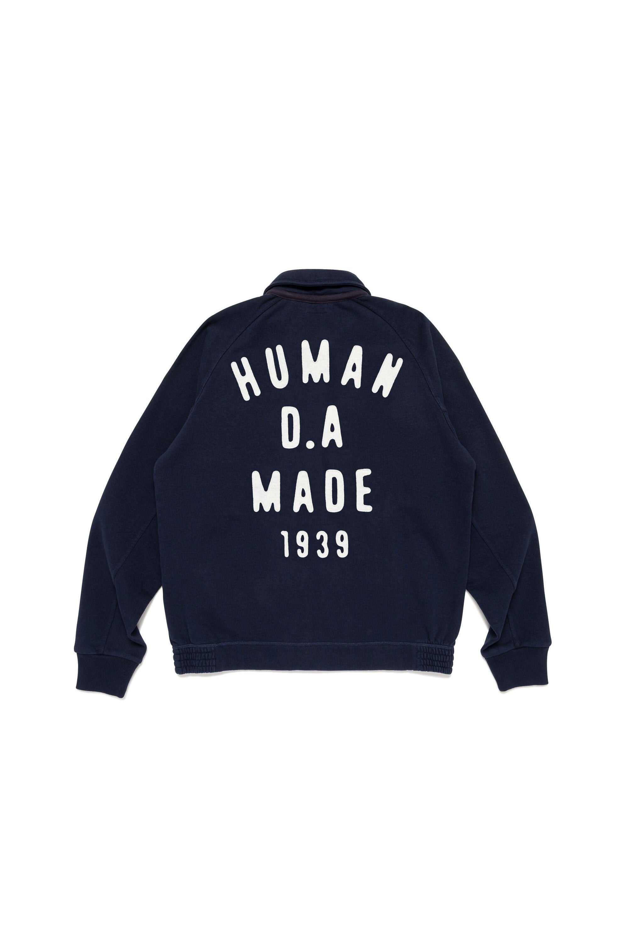 The ZIP-UP SWEATSHIRT NAVY available online with global shipping, and in PAM Stores Melbourne and Sydney.