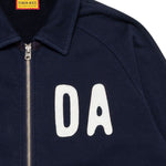 The ZIP-UP SWEATSHIRT NAVY available online with global shipping, and in PAM Stores Melbourne and Sydney.
