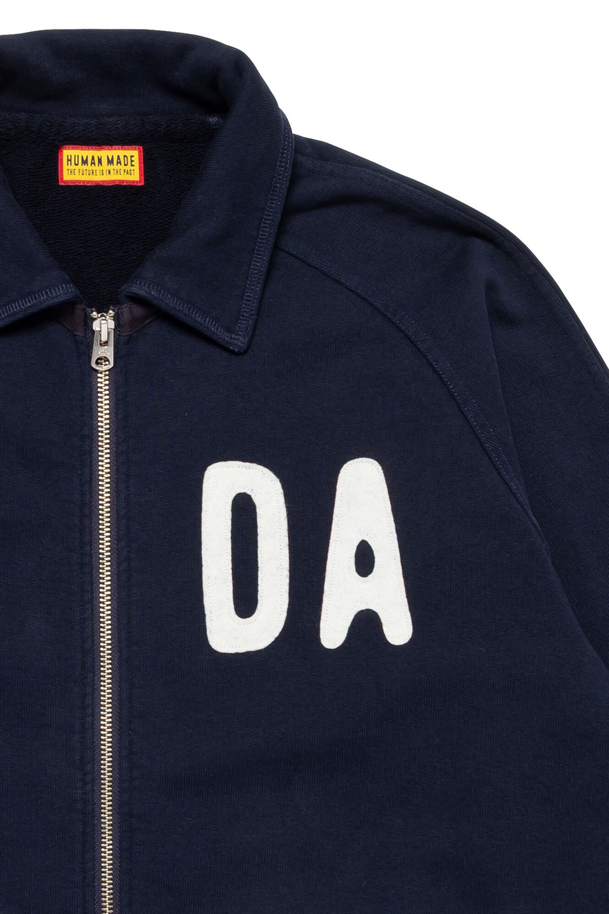 The ZIP-UP SWEATSHIRT NAVY available online with global shipping, and in PAM Stores Melbourne and Sydney.