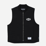 The SS26 ZIP WORK VEST BLACK available online with global shipping, and in PAM Stores Melbourne and Sydney.
