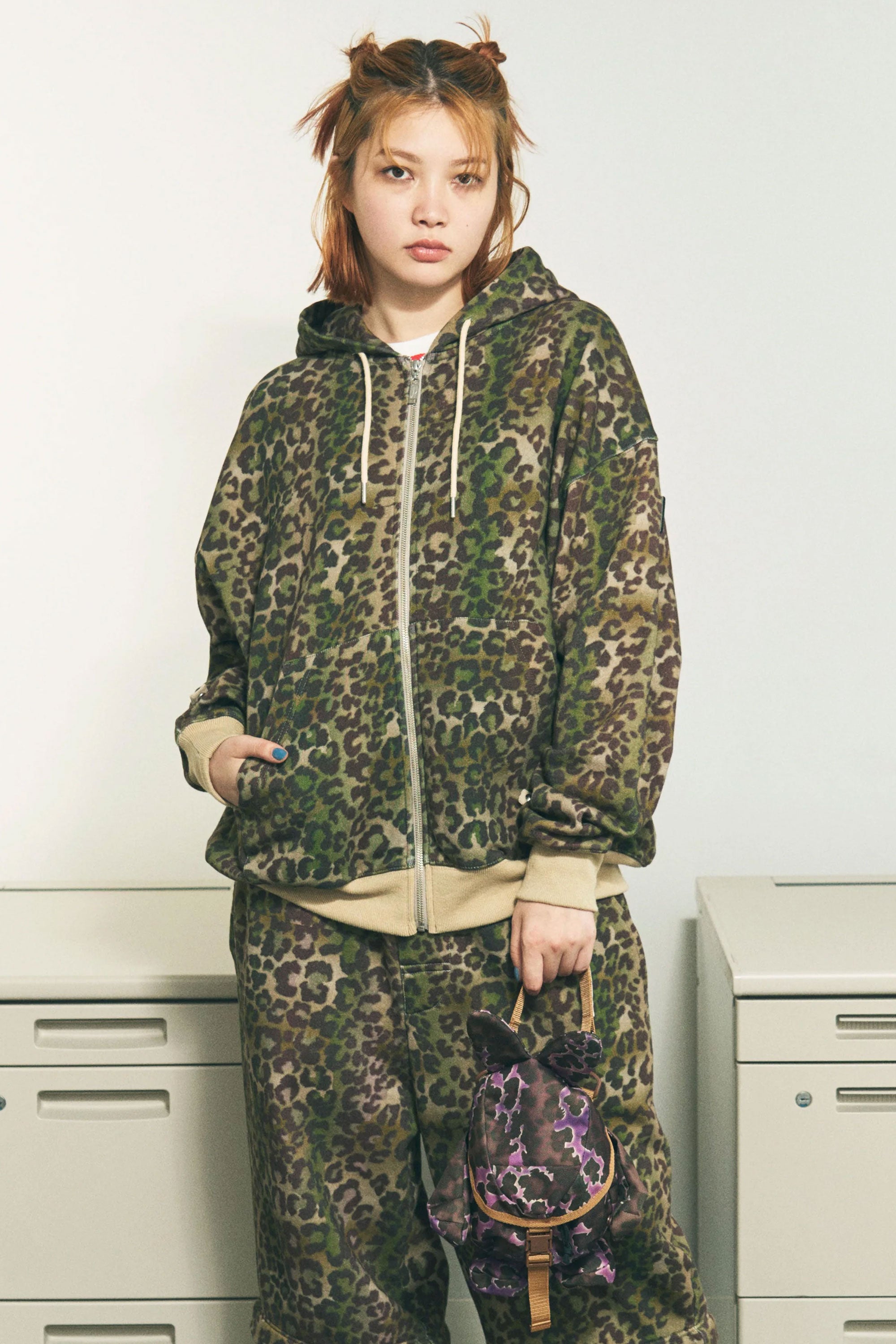 The ZIP HOODIE LEOPARD available online with global shipping, and in PAM Stores Melbourne and Sydney.