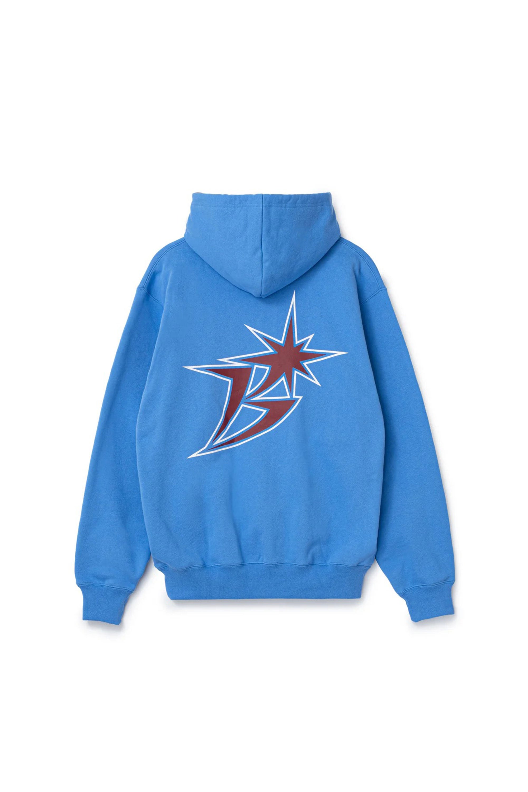 The SS26 B Logo Zip Hoodie Cobalt available online with global shipping, and in PAM Stores Melbourne and Sydney.