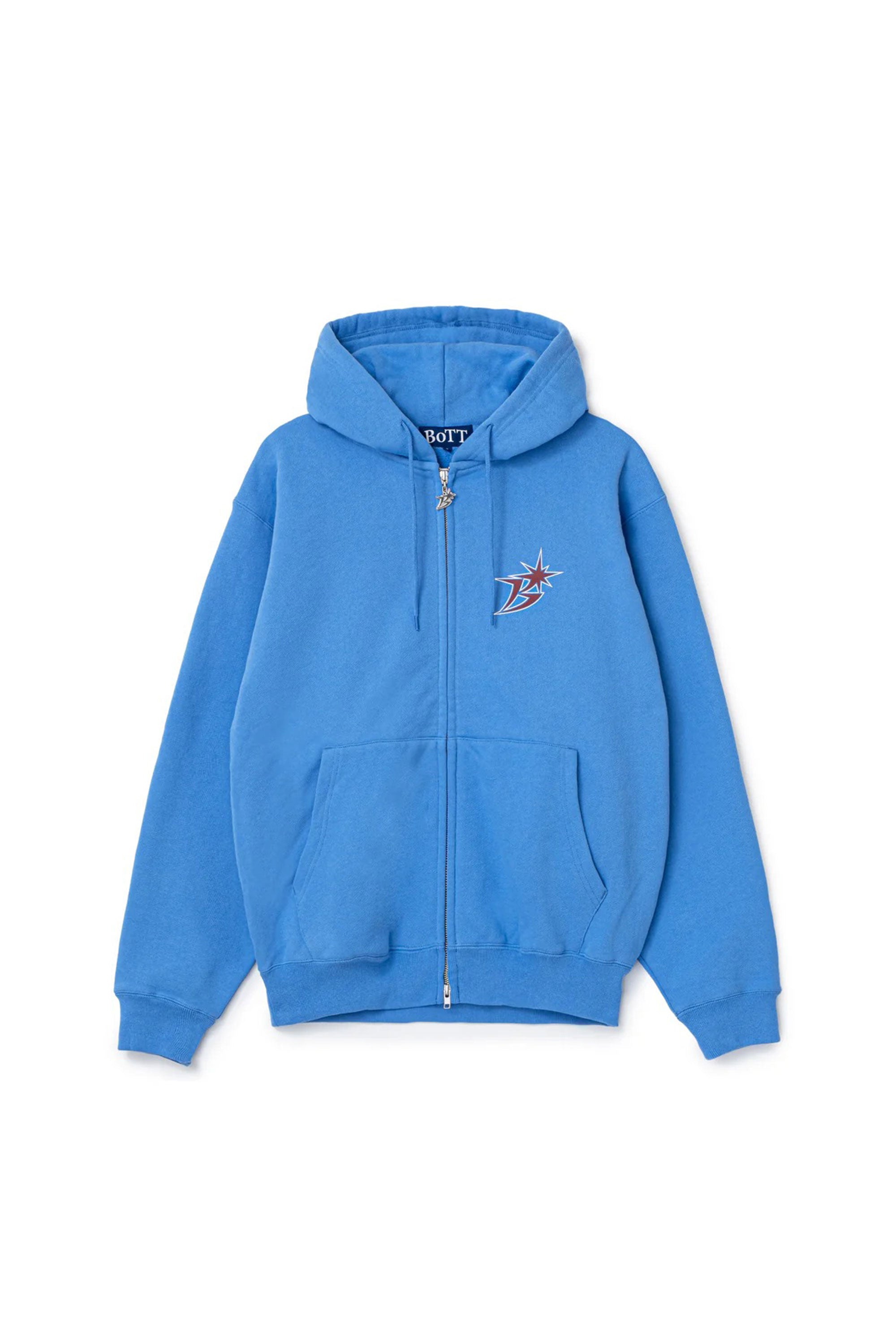 The SS26 B Logo Zip Hoodie Cobalt available online with global shipping, and in PAM Stores Melbourne and Sydney.