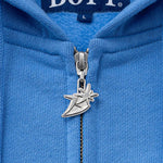 The SS26 B Logo Zip Hoodie Cobalt available online with global shipping, and in PAM Stores Melbourne and Sydney.