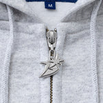 The SS26 B Logo Zip Hoodie Ash available online with global shipping, and in PAM Stores Melbourne and Sydney.