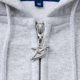 The SS26 B Logo Zip Hoodie Ash available online with global shipping, and in PAM Stores Melbourne and Sydney.