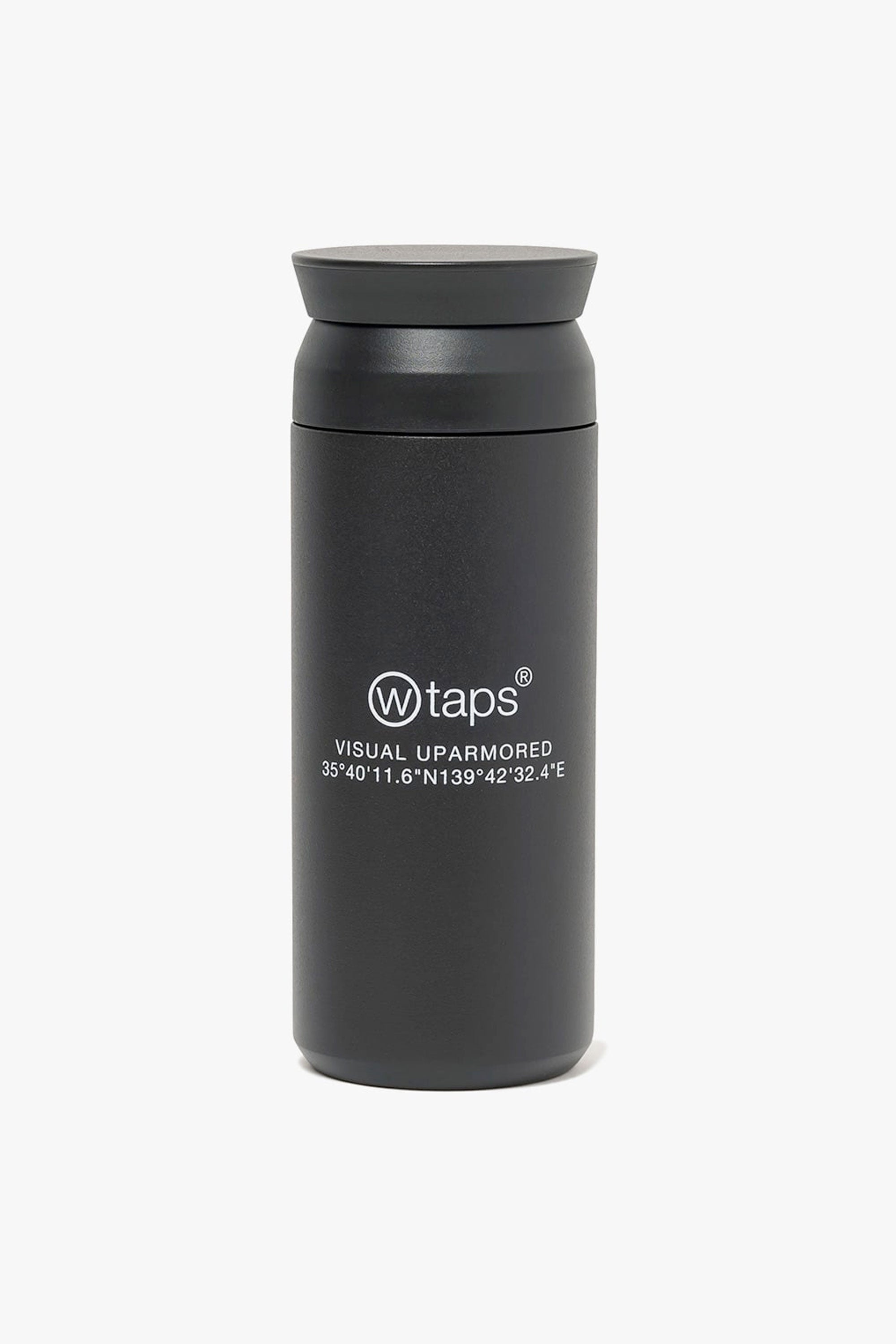 The H2O 500ML STAINLESS STEEL WATER BOTTLE BLACK  available online with global shipping, and in PAM Stores Melbourne and Sydney.