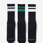 The CLASSIC 3PAC SOCKS BLACK  available online with global shipping, and in PAM Stores Melbourne and Sydney.