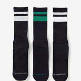 The CLASSIC 3PAC SOCKS BLACK  available online with global shipping, and in PAM Stores Melbourne and Sydney.