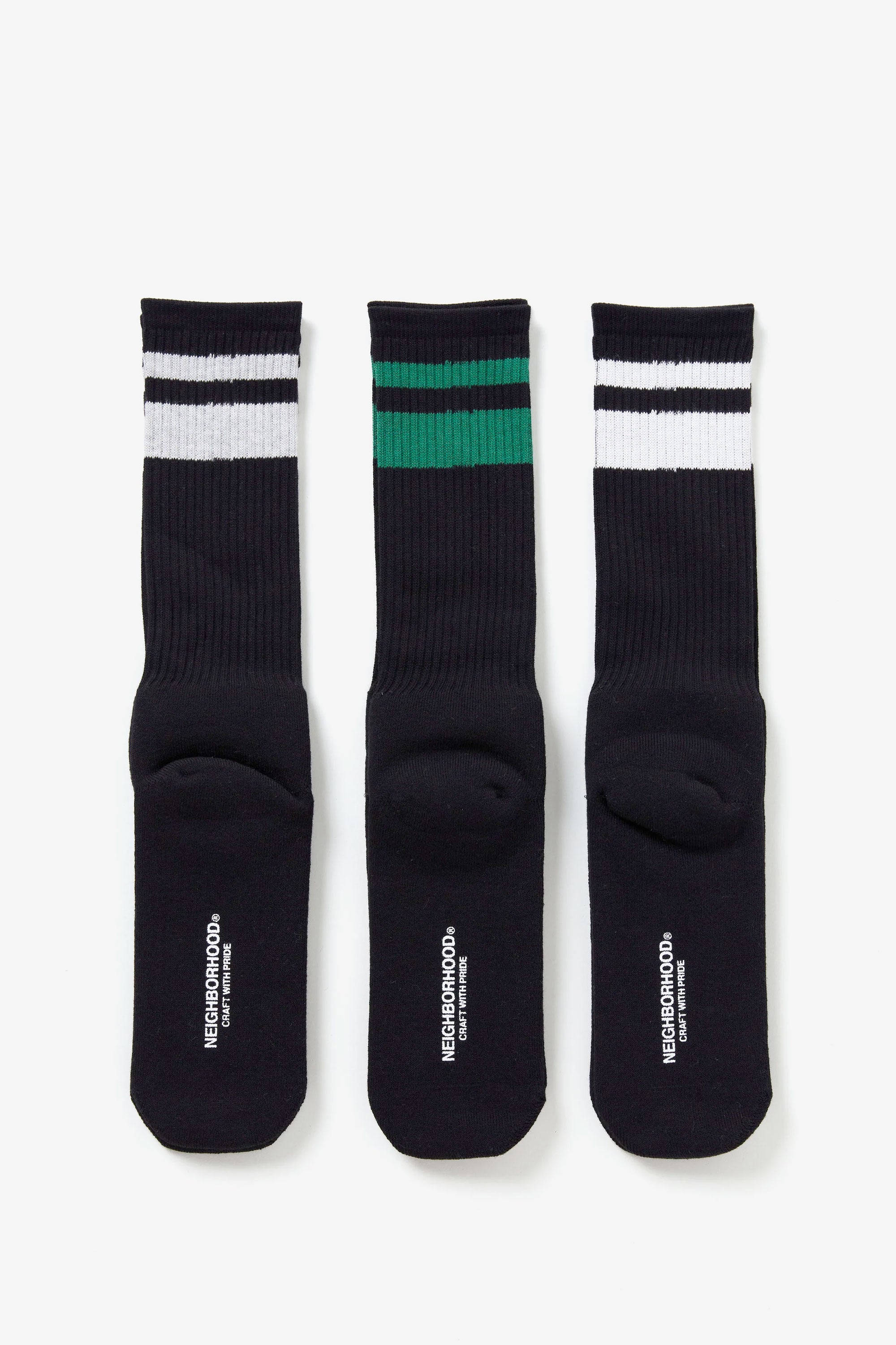 The CLASSIC 3PAC SOCKS BLACK  available online with global shipping, and in PAM Stores Melbourne and Sydney.