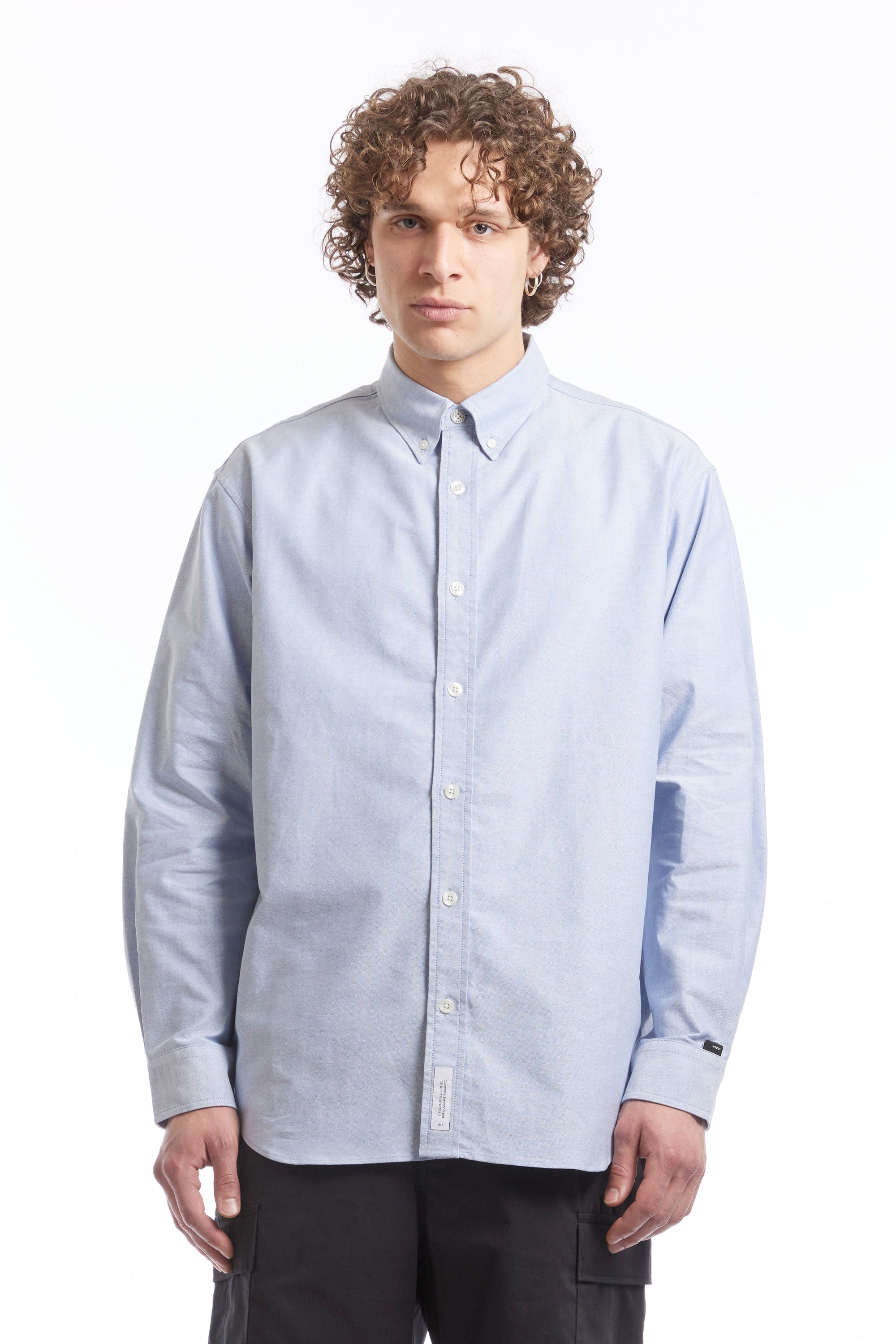 The BD 01 COTTON OXFORD SHIRT BLUE  available online with global shipping, and in PAM Stores Melbourne and Sydney.