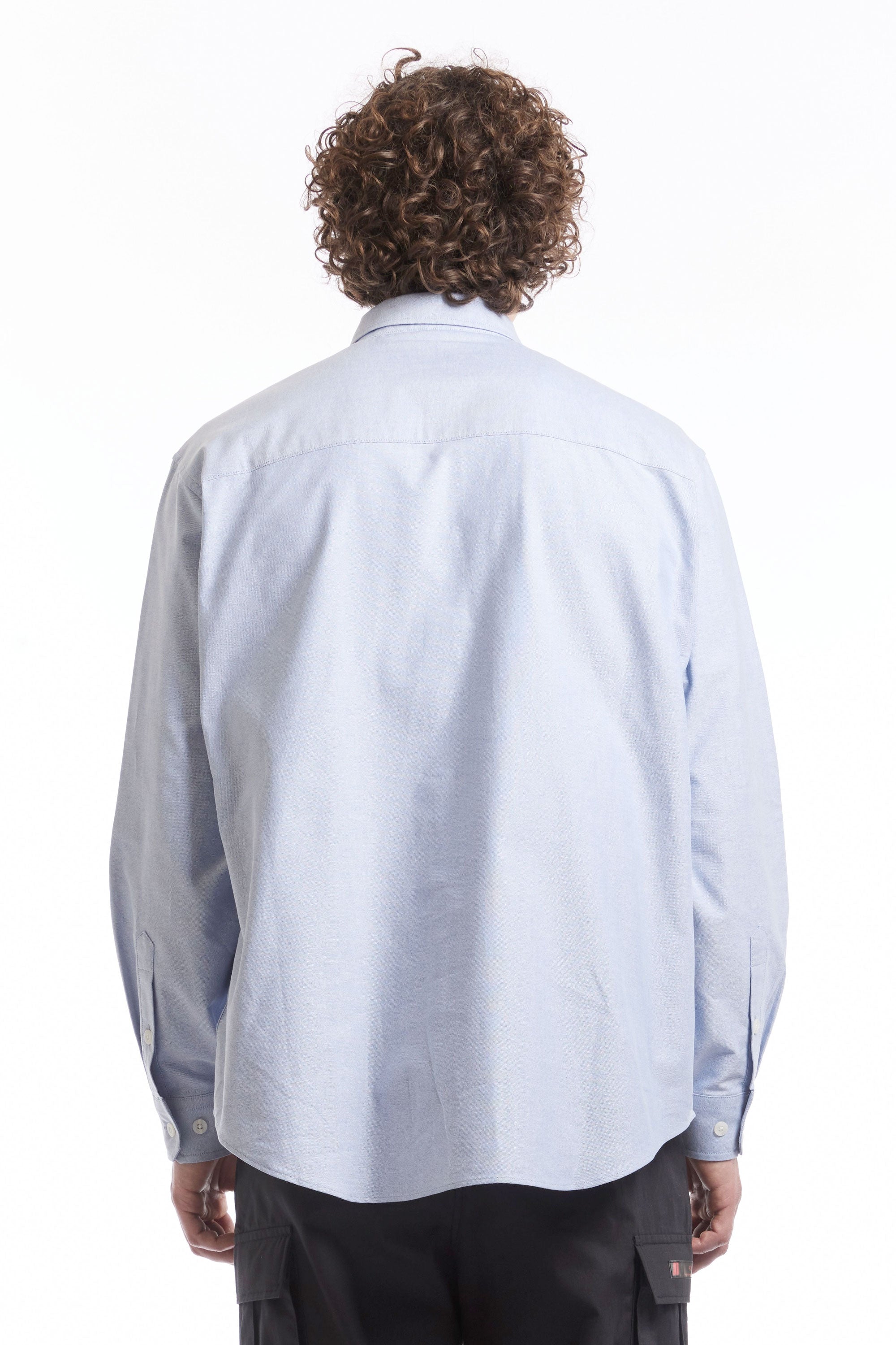 The BD 01 COTTON OXFORD SHIRT BLUE  available online with global shipping, and in PAM Stores Melbourne and Sydney.