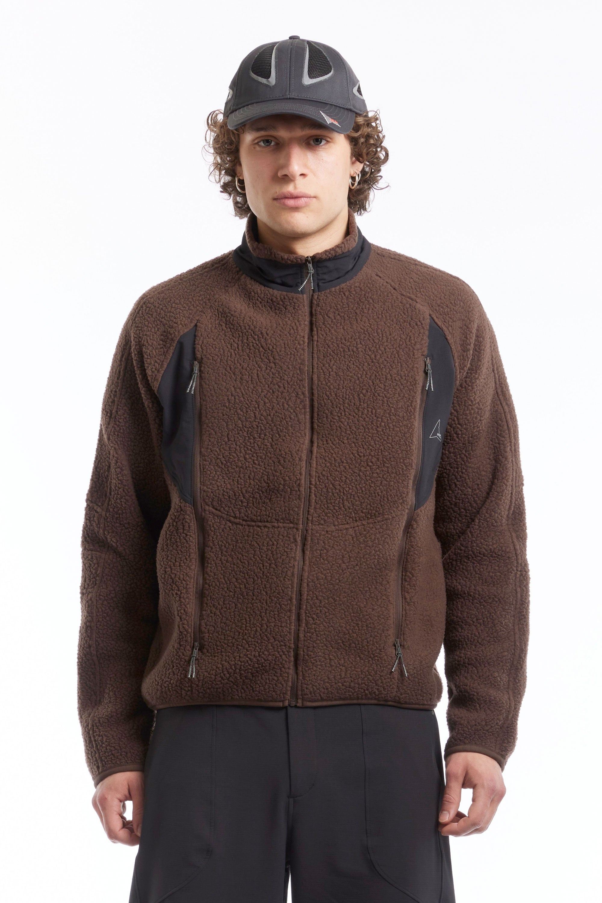 The POLARTEC FLEECE JACKET DARK BROWN  available online with global shipping, and in PAM Stores Melbourne and Sydney.