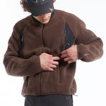 The POLARTEC FLEECE JACKET DARK BROWN  available online with global shipping, and in PAM Stores Melbourne and Sydney.