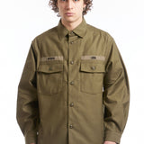 The CBW LS COTTON SATIN SHIRT OLIVE DRAB  available online with global shipping, and in PAM Stores Melbourne and Sydney.