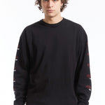 The PRTC LS COTTON PULLOVER BLACK  available online with global shipping, and in PAM Stores Melbourne and Sydney.