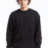 The PRTC LS COTTON PULLOVER BLACK  available online with global shipping, and in PAM Stores Melbourne and Sydney.