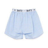 Gingham Check Boxer Blue