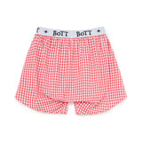 Gingham Check Boxer Red